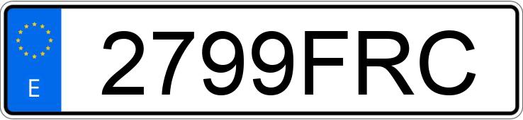 Numer rejestracyjny 2799FRC posiada HYUNDAI SONATA