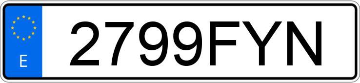 Numer rejestracyjny 2799FYN posiada AUDI A5