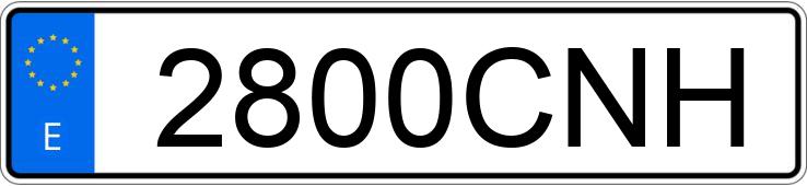 Numer rejestracyjny 2800CNH posiada SEAT IBIZA