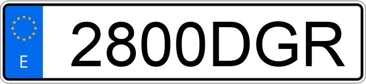 Numer rejestracyjny 2800DGR posiada TOYOTA LAND CRUISER