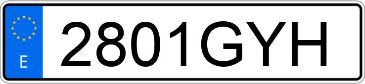 Numer rejestracyjny 2801GYH posiada AUDI A5 SPORTBACK