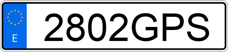 Numer rejestracyjny 2802GPS posiada BMW SERIE 3