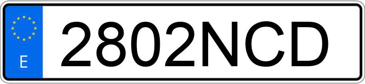 Numer rejestracyjny 2802NCD posiada AUDI A5 SPORTBACK Numer rejestracyjny 2802NCD posiada AUDI A5 SPORTBACK