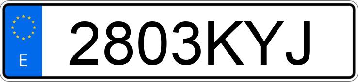 Numer rejestracyjny 2803KYJ posiada FIAT DOBLO CARGO 1.3MJET 95 BASE