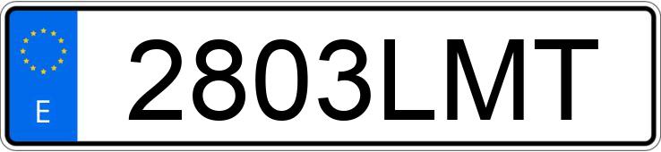 Numer rejestracyjny 2803LMT posiada PEUGEOT PARTNER