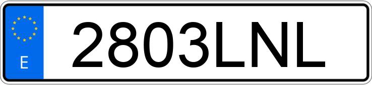 Numer rejestracyjny 2803LNL posiada HYUNDAI I30