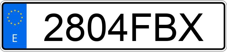 Numer rejestracyjny 2804FBX posiada BMW SERIE 3