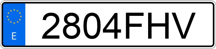 Numer rejestracyjny 2804FHV posiada RENAULT MEGANE