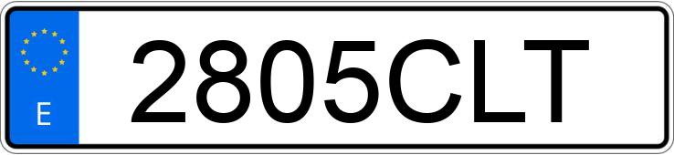 Numer rejestracyjny 2805CLT posiada PEUGEOT 206 Numer rejestracyjny 2805CLT posiada PEUGEOT 206