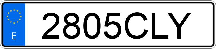 Numer rejestracyjny 2805CLY posiada PEUGEOT 307