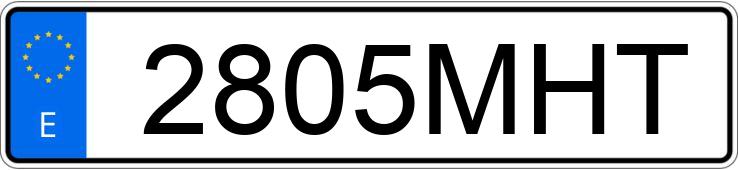 Numer rejestracyjny 2805MHT posiada KIA EV6