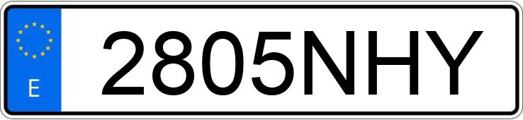 Numer rejestracyjny 2805NHY posiada SKODA FABIA