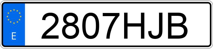 Numer rejestracyjny 2807HJB posiada VOLKSWAGEN GOLF