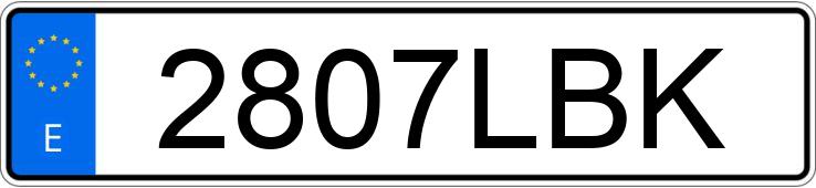 Numer rejestracyjny 2807LBK posiada PEUGEOT 208