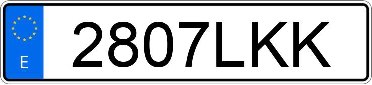 Numer rejestracyjny 2807LKK posiada HYUNDAI TUCSON