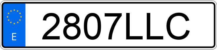 Numer rejestracyjny 2807LLC posiada VOLKSWAGEN GOLF