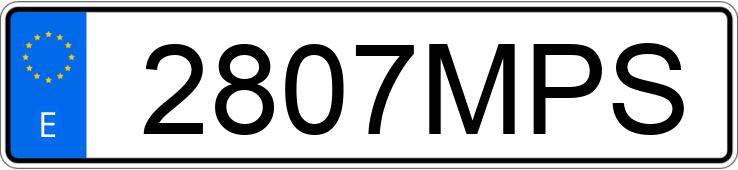 Numer rejestracyjny 2807MPS posiada TOYOTA YARIS