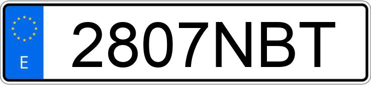 Numer rejestracyjny 2807NBT posiada AUDI Q3 SPORTBACK Numer rejestracyjny 2807NBT posiada AUDI Q3 SPORTBACK