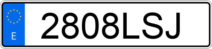Numer rejestracyjny 2808LSJ posiada SEAT LEON