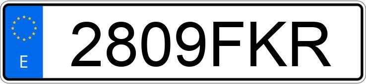 Numer rejestracyjny 2809FKR posiada CITROEN BERLINGO