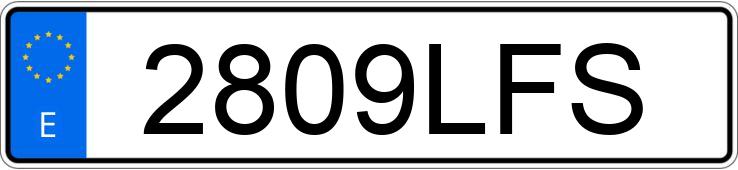 Numer rejestracyjny 2809LFS posiada MAZDA MAZDA3