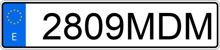 Numer rejestracyjny 2809MDM posiada FORD FOCUS