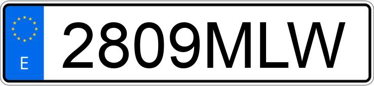 Numer rejestracyjny 2809MLW posiada LYNK & CO 01