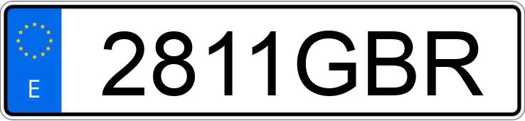 Numer rejestracyjny 2811GBR posiada BMW SERIE 3