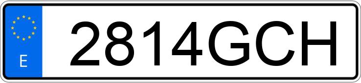 Numer rejestracyjny 2814GCH posiada MAZDA MAZDA6