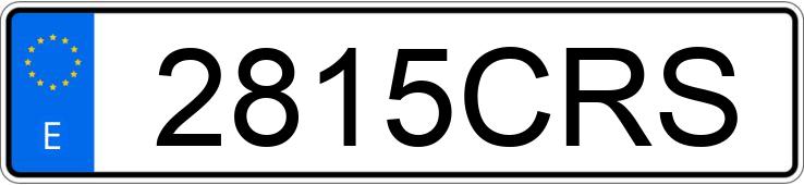 Numer rejestracyjny 2815CRS posiada CITROEN XSARA