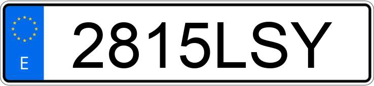 Numer rejestracyjny 2815LSY posiada VOLKSWAGEN PASSAT