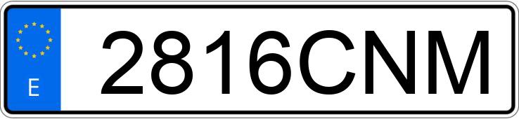 Numer rejestracyjny 2816CNM posiada FIAT PANDA