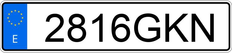 Numer rejestracyjny 2816GKN posiada BMW X5