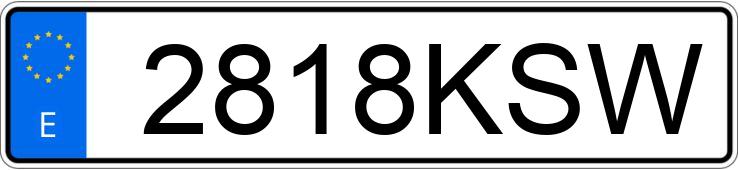 Registreringsnumret 2818KSW har RENAULT CLIO