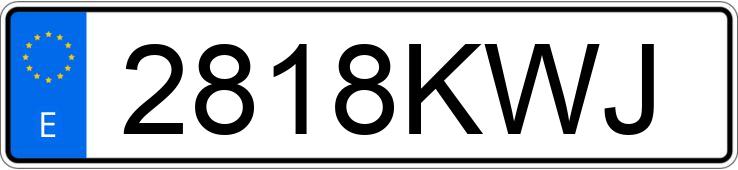 Numer rejestracyjny 2818KWJ posiada HYUNDAI KONA