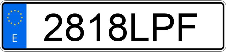 Numer rejestracyjny 2818LPF posiada MERCEDES A (177)