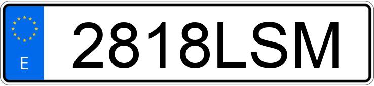 Numer rejestracyjny 2818LSM posiada PIAGGIO MEDLEY