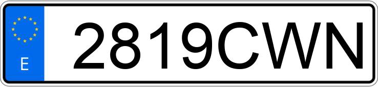 Die Registrierungsnummer 2819CWN hat PEUGEOT 407