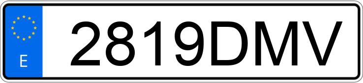Numer rejestracyjny 2819DMV posiada AUDI A6
