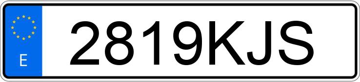 Numer rejestracyjny 2819KJS posiada FORD MUSTANG