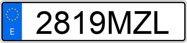 Numer rejestracyjny 2819MZL posiada BMW X5