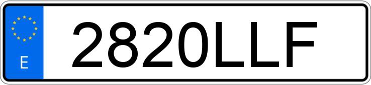 Numer rejestracyjny 2820LLF posiada DUCATI PANIGALE