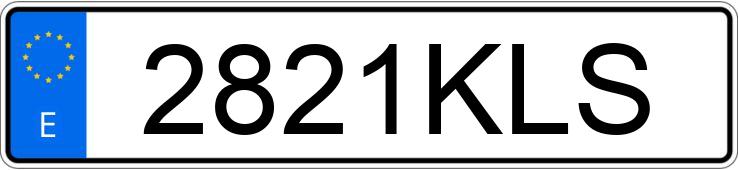 Numer rejestracyjny 2821KLS posiada RENAULT KANGOO