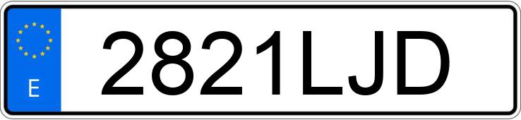 Numer rejestracyjny 2821LJD posiada LAND ROVER RANGE ROVER EVOQUE Numer rejestracyjny 2821LJD posiada LAND ROVER RANGE ROVER EVOQUE
