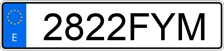 Numer rejestracyjny 2822FYM posiada HONDA CIVIC