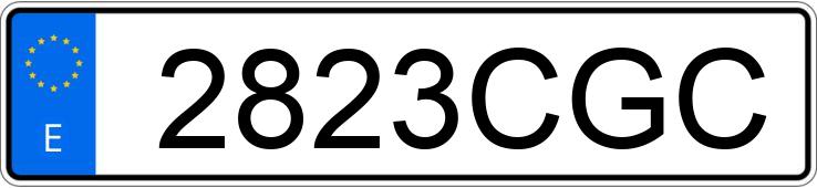 Numer rejestracyjny 2823CGC posiada PORSCHE 911