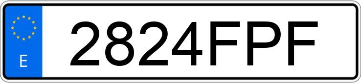 Numer rejestracyjny 2824FPF posiada CITROEN JUMPY