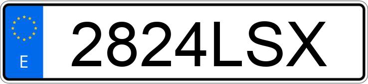 El número de registro 2824LSX tiene RENAULT MASTER