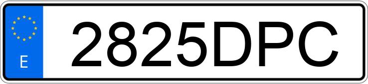 Numer rejestracyjny 2825DPC posiada MERCEDES CLS (219)