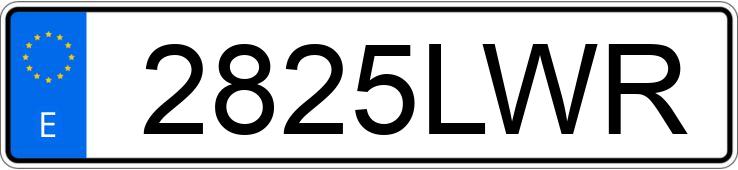 Numer rejestracyjny 2825LWR posiada FIAT PANDA